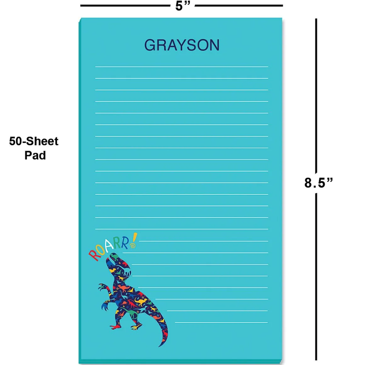 Dinosaur Personalized Notepad