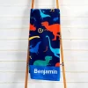 Dinosaur Personalized Towel