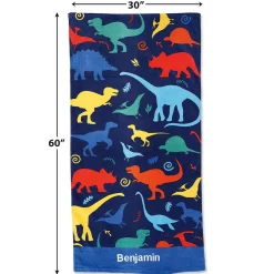 Dinosaur Personalized Towel