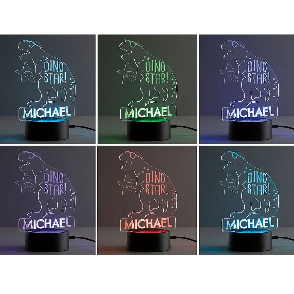 Dinostar LED Personalized Acrylic Nightlight