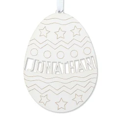 DIY Wood Personalized Easter Egg