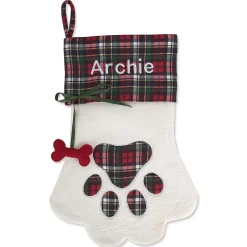 Dog Paw Personalized Stocking