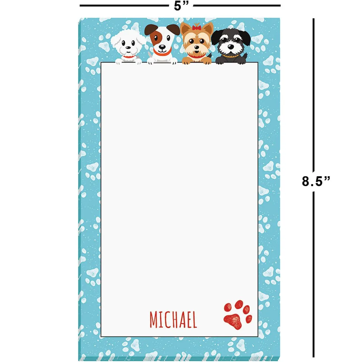 Dogs Personalized Notepad