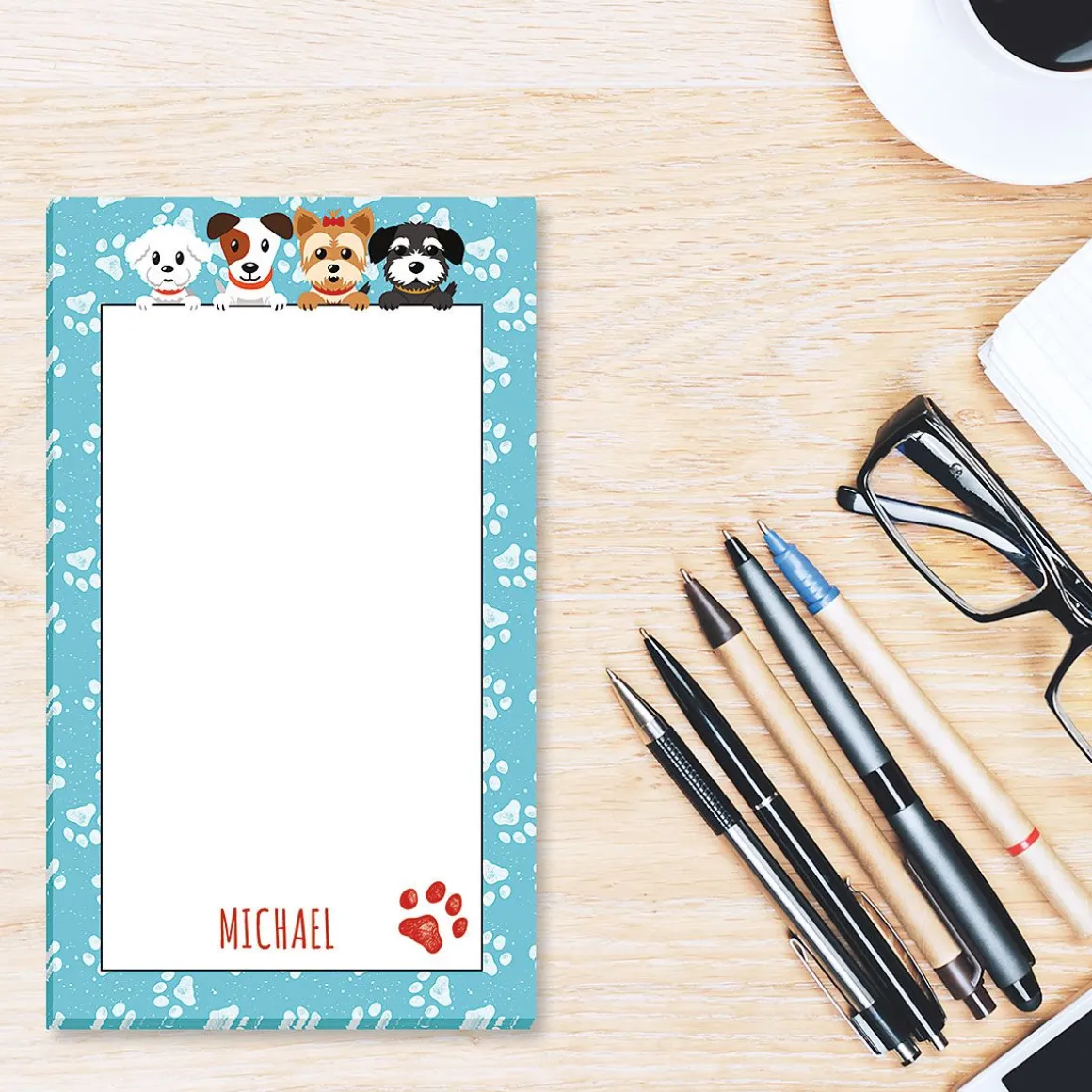 Dogs Personalized Notepad
