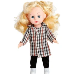 Doll with 8 Outfits and Personalized Pink Trunk