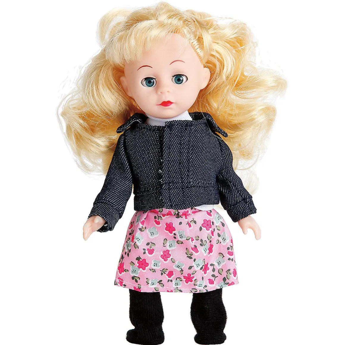 Doll with 8 Outfits and Personalized Pink Trunk