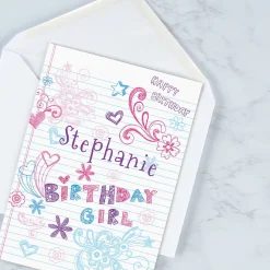 Doodle Birthday Personalized Card
