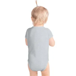 Eagle with Sunglasses Grey Baby Bodysuit Romper