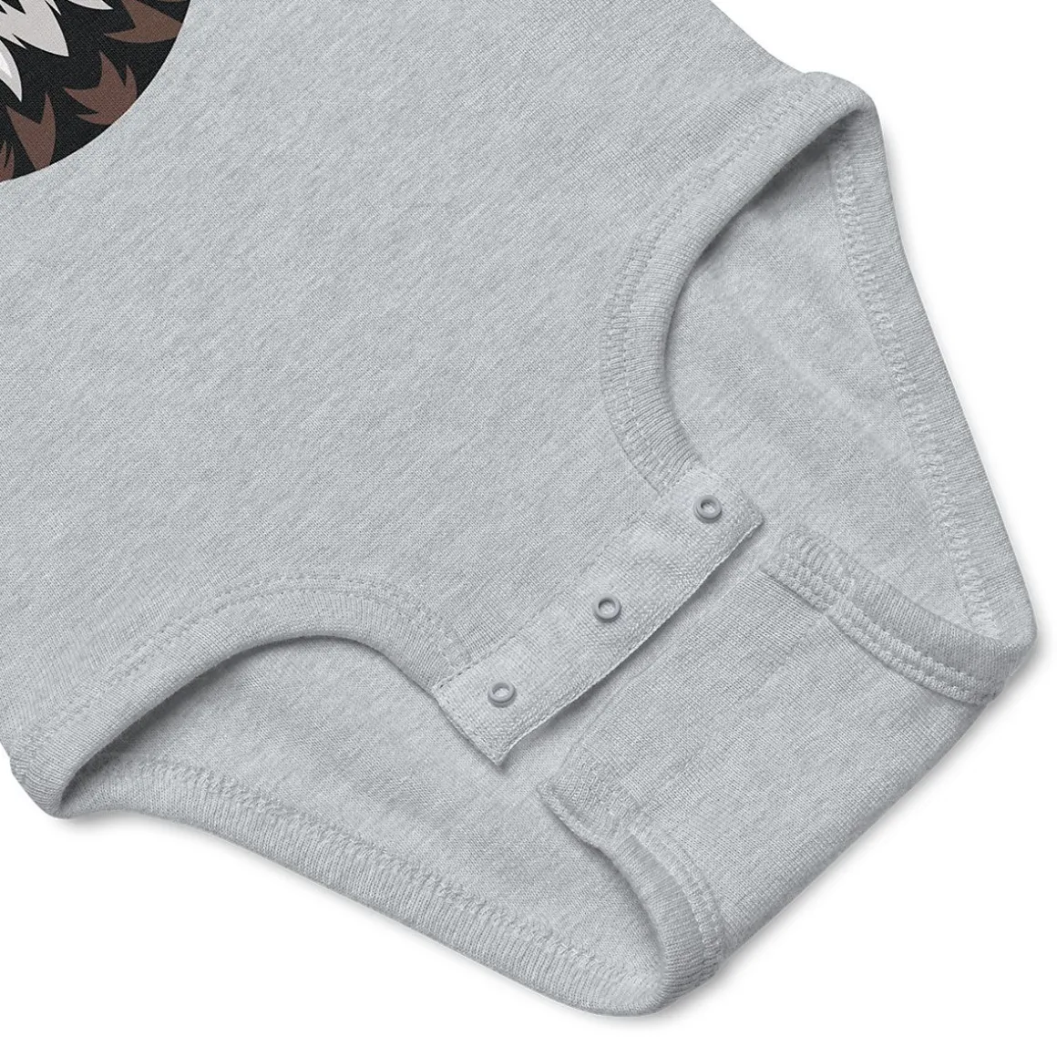 Eagle with Sunglasses Grey Baby Bodysuit Romper