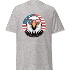 Eagle with Sunglasses Grey T-Shirt