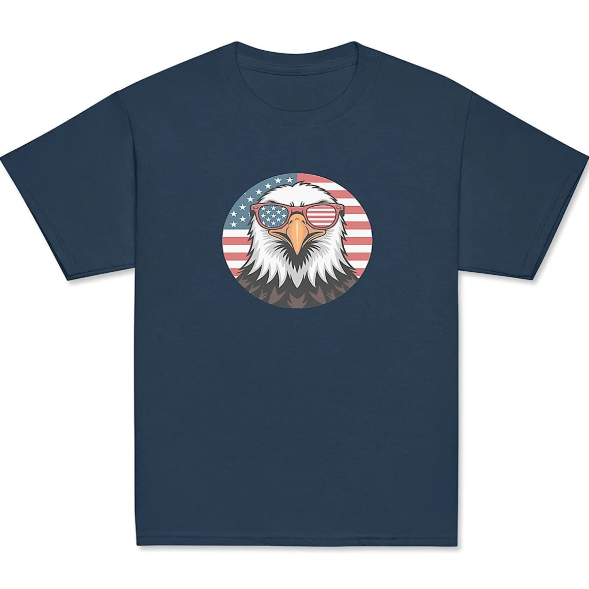 Eagle with Sunglasses Kids Navy T-Shirt