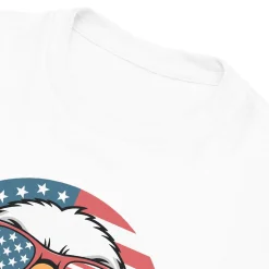 Eagle with Sunglasses Kids White T-Shirt