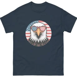 Eagle with Sunglasses Navy T-Shirt