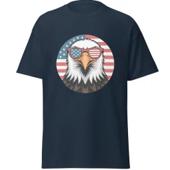 Eagle with Sunglasses Navy T-Shirt