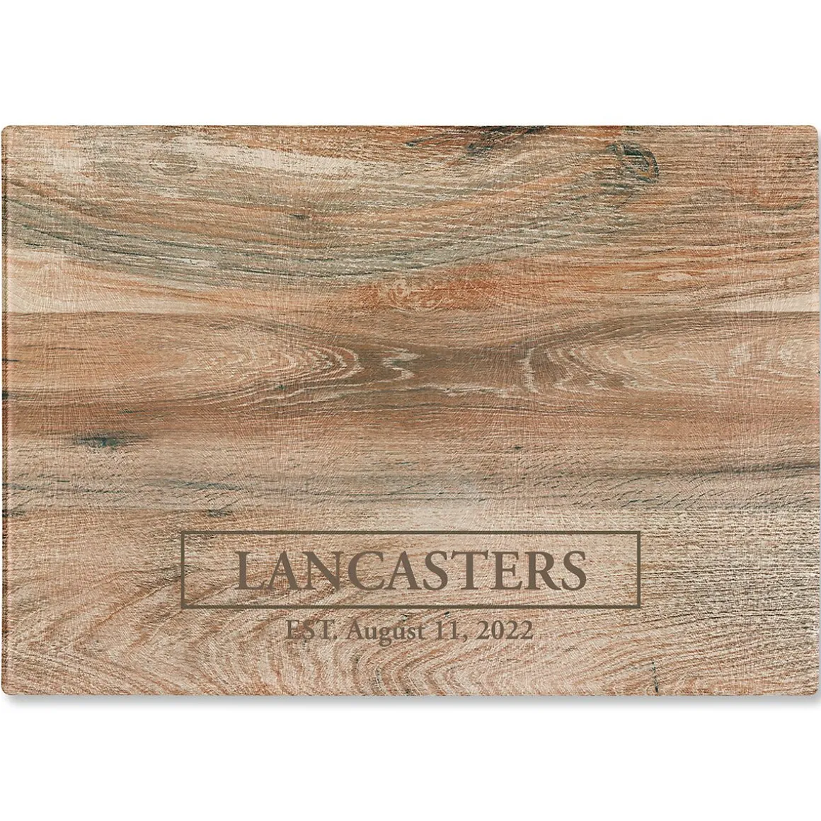 Established Personalized Glass Cutting Board