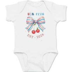 EST 2026 EST 1776 Baby Bodysuit Romper