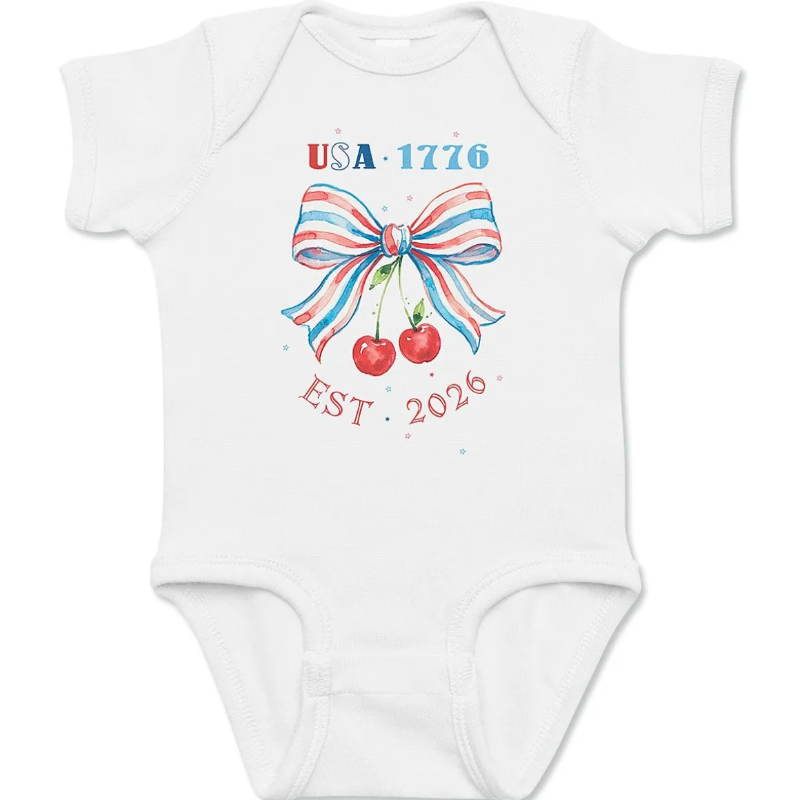 EST 2026 EST 1776 Baby Bodysuit Romper