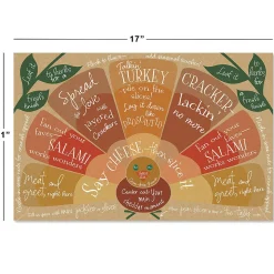 Fall Charcuterie Cheat Double-Sided Placemat
