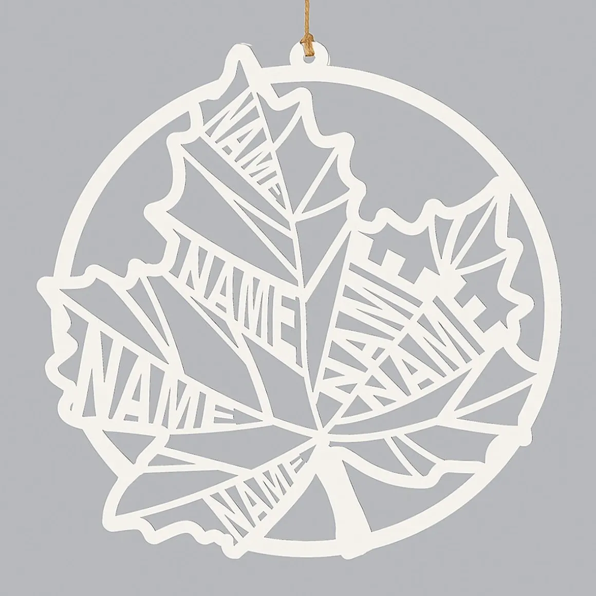 Fall Leaf with Family Name Door Personalized Plaque