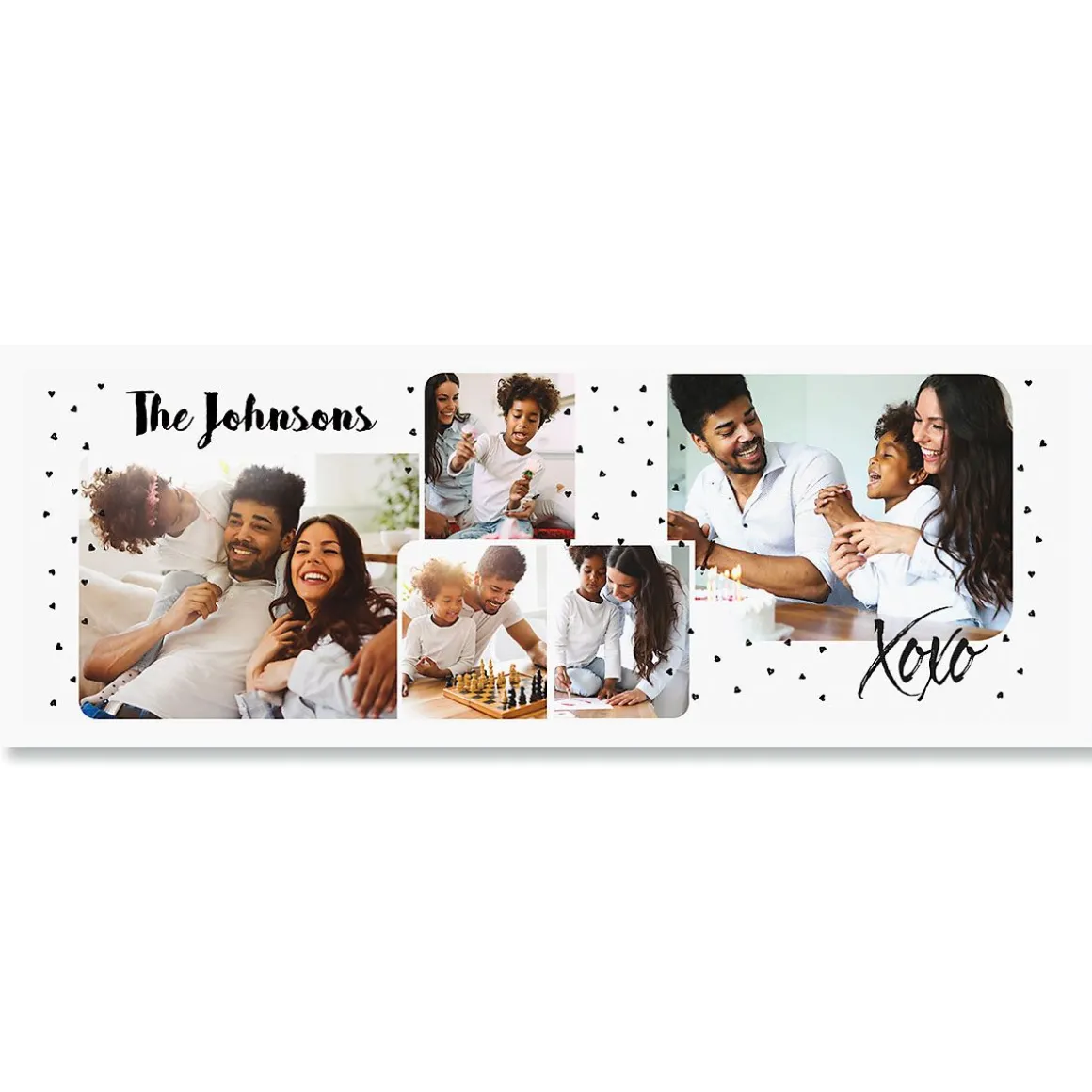 Family Hearts Ceramic Photo Mug