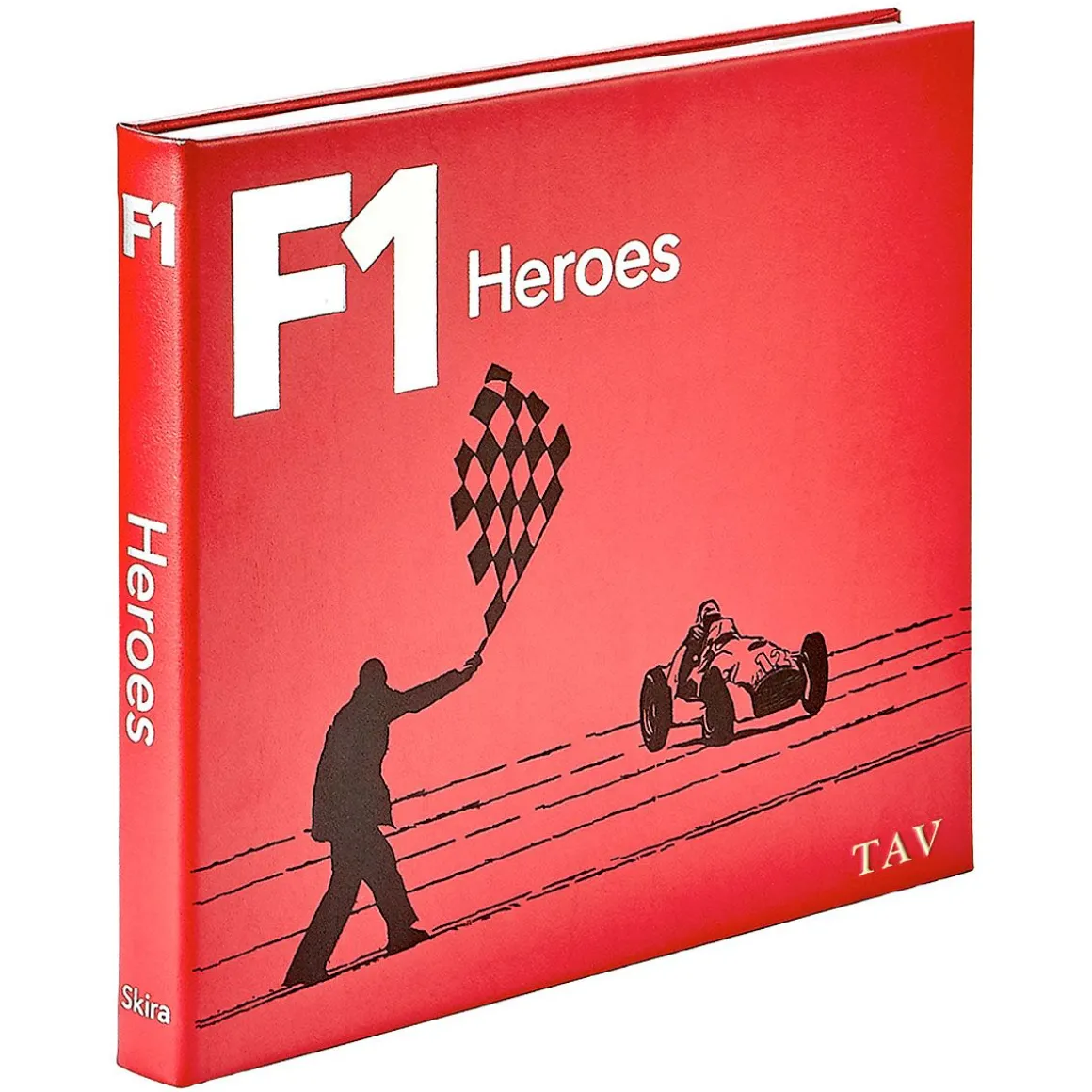 F1 Heroes Personalized Red Leather-Bound Book