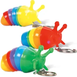 Flashing Caterpillar Keyrings