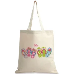 Flip Flops Personalized Canvas Tote