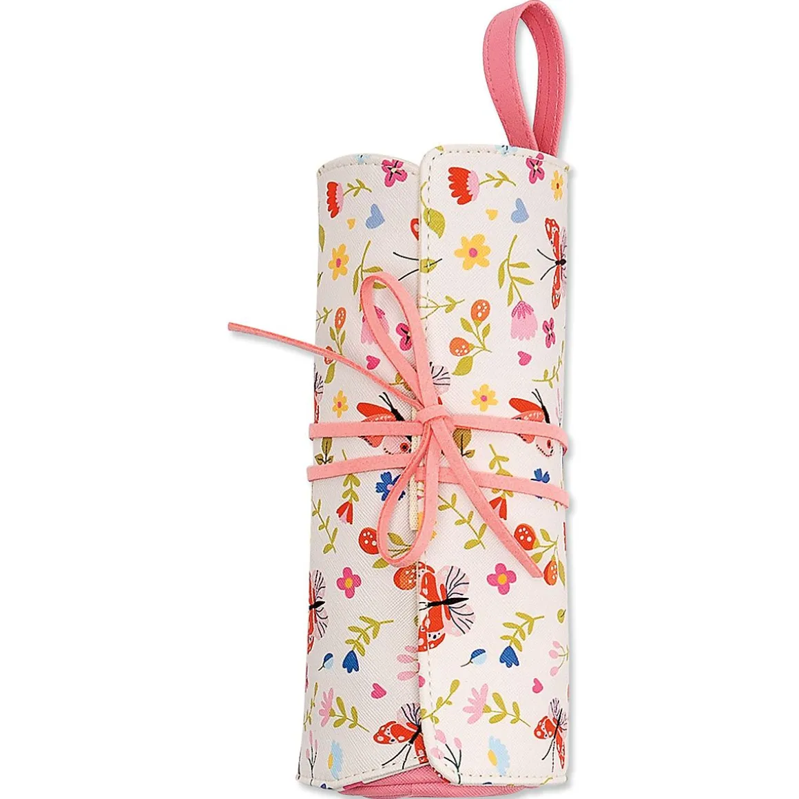 Floral Butterfly Roll Up Case