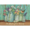 Flower Jars Personalized Glass Cutting Board By Susan Winget