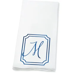 Frame Initial Foil Stamped Disposable Hand Towels