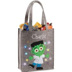 Frankie Halloween Light-up Personalized Tote Bag
