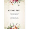 Fresco Floral Personalized Engagement Invitations