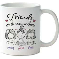 Friends Are the Sisters Personalized Mug