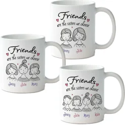 Friends Are the Sisters Personalized Mug