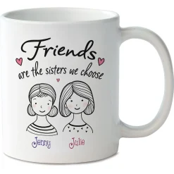 Friends Are the Sisters Personalized Mug