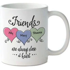 Friends Close At Heart Personalized Mug