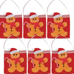 Gingerbread Felt Treat Bags