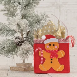 Gingerbread Felt Treat Bags