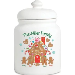 Gingerbread Personalized Cookie Jar
