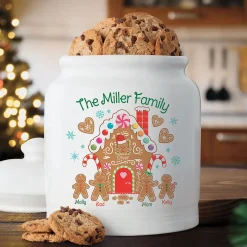 Gingerbread Personalized Cookie Jar