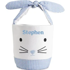 Gingham Personalized Easter Baskets