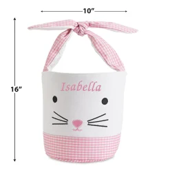Gingham Personalized Easter Baskets