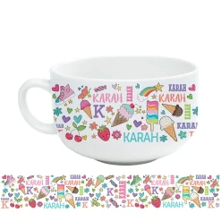 Girl Personalized Ice Cream Bowl