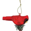 Glass Cardinals Ornaments
