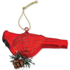Glass Cardinals Ornaments
