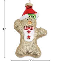 Glass Gingerbread Extra Large Ornaments