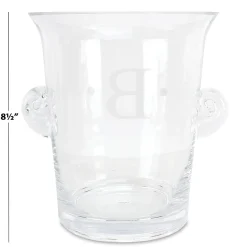 Glass Ice Monogrammed Bucket