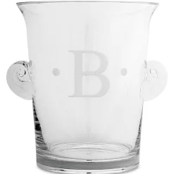 Glass Ice Monogrammed Bucket