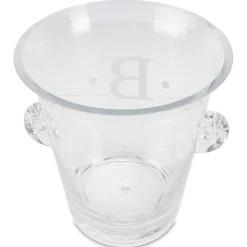 Glass Ice Monogrammed Bucket