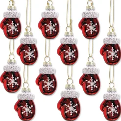 Glass Mittens Ornaments